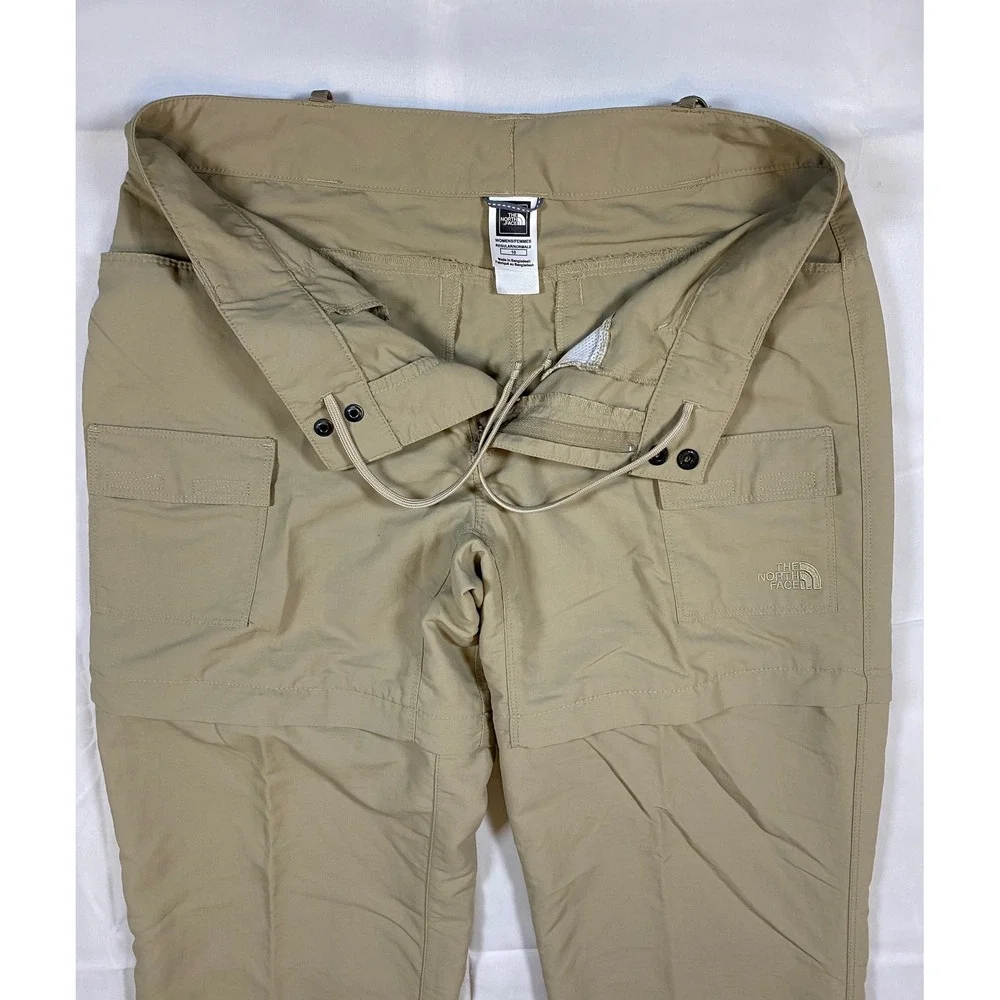 The North Face Women's Khaki Zip Off Convertible Cargo‎ Hiking Pants 10 Gorpcore